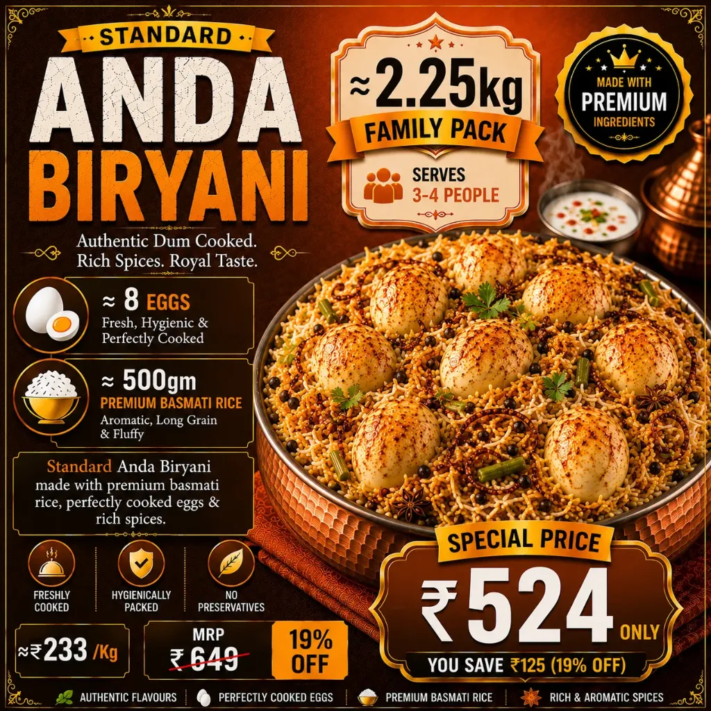 Anda Biryani (Standard)